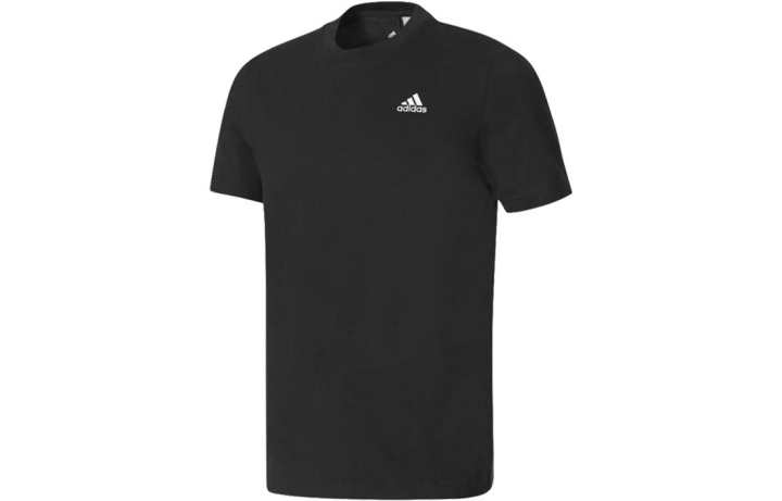 Adidas Adidas T Shirts Men's Black Crew Neck Moderate Straight Fit