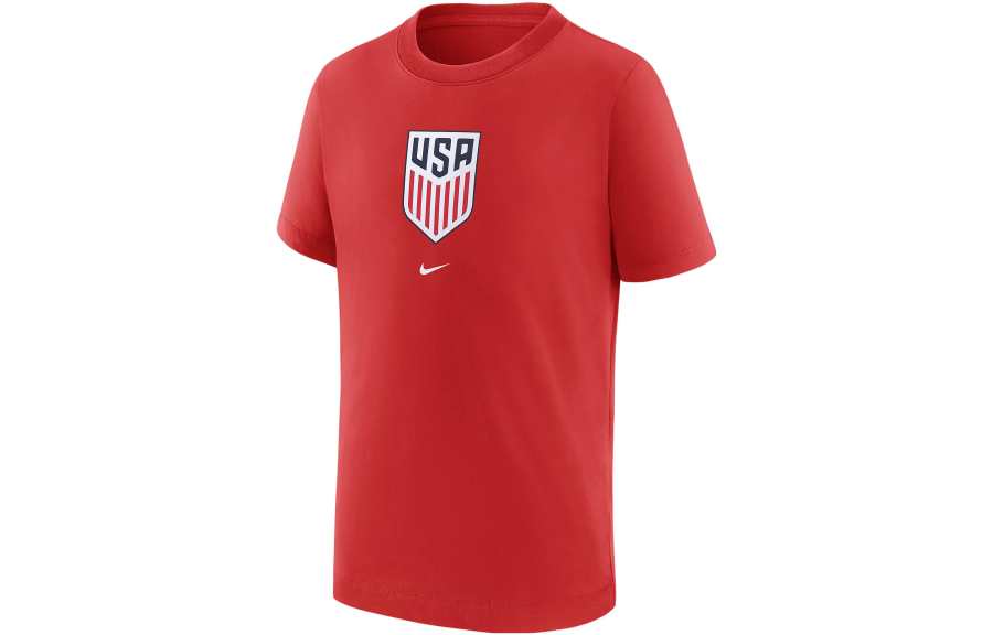 Nike Nike T Shirts Men's Red Crew Neck Moderate Straight Fit