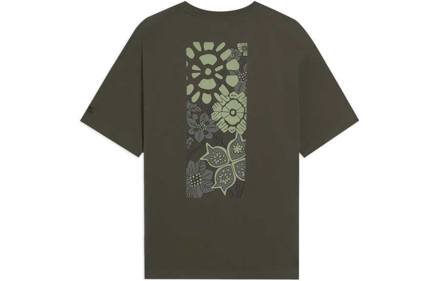Li-Ning Li Ning Sports Lifestyle Collection Sports Trendy Collection T Shirt Unisex Dark Olive Green