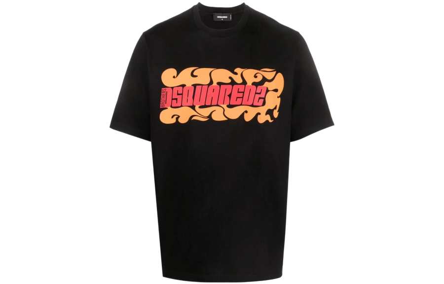 DSQUARED 2 【Previous Season】Wave logo-print T-shirt