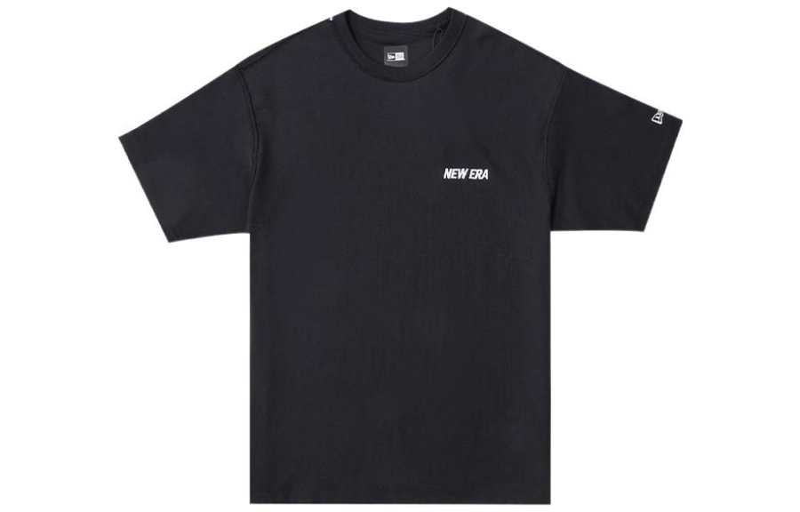 New Era T Shirts Unisex Black Crew Neck Moderate Straight Fit