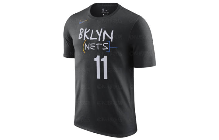 Nike Nike T Shirts Men's Black Crew Neck Moderate Straight Fit