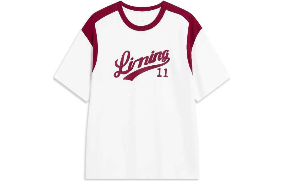Li-Ning Li Ning Sports Fashion Collection T Shirt Unisex Ivory