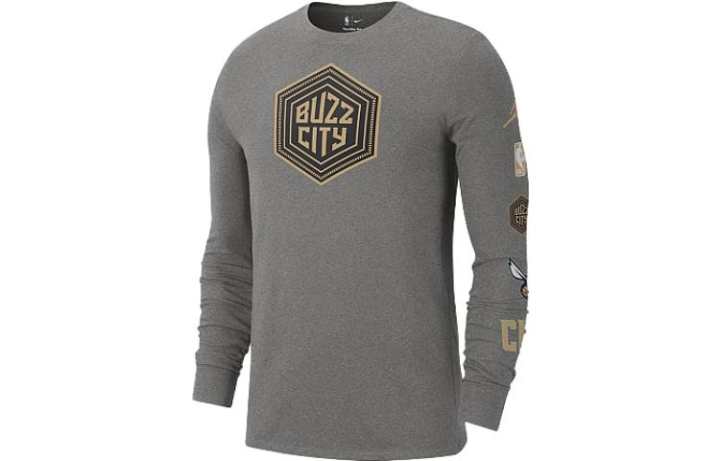 Nike Nike T Shirts Men's Gray Crew Neck Moderate