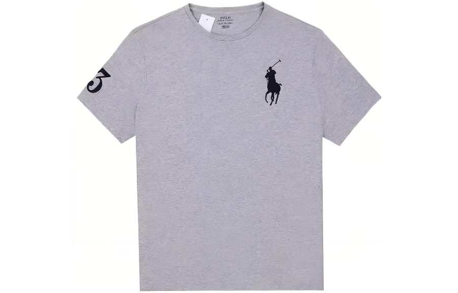 Polo Ralph Lauren Big Pony SS22 T Shirt Classic Version Men's Gray