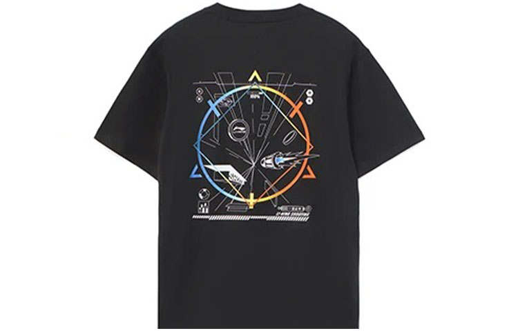 Li-Ning Li Ning Sports Lifestyle Collection Sports Trendy Collection T Shirt Men's Black