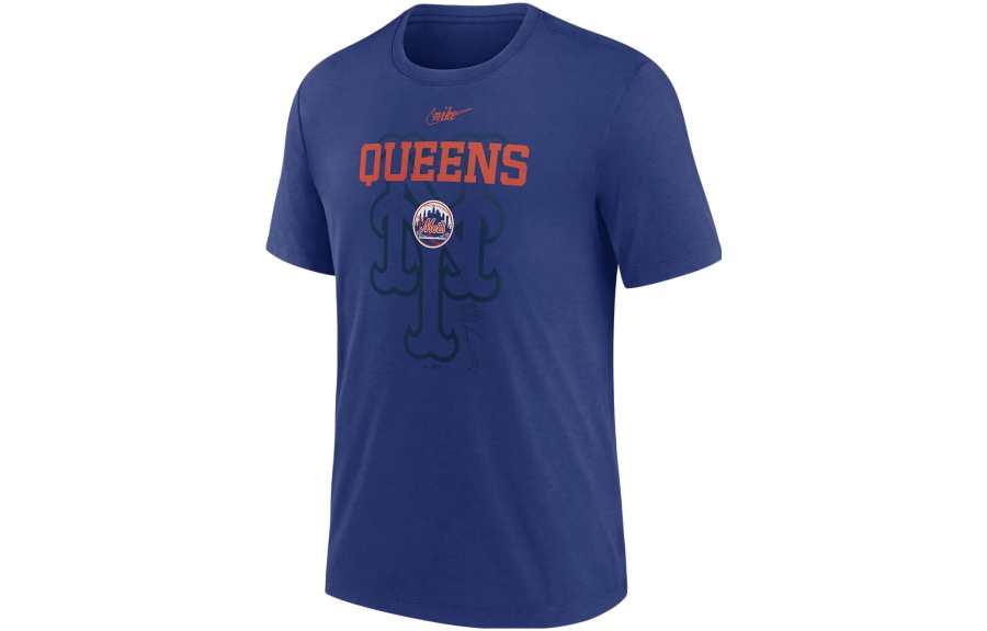 Nike Nike T Shirts Men's Blue Crew Neck Moderate Straight Fit