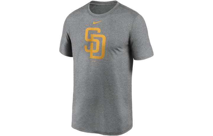 Nike Nike T Shirts Men's Gray Crew Neck Moderate Straight Fit
