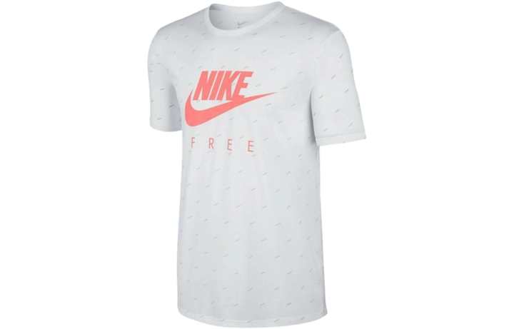 Nike Nike T Shirts Men's White Crew Neck Moderate Straight Fit