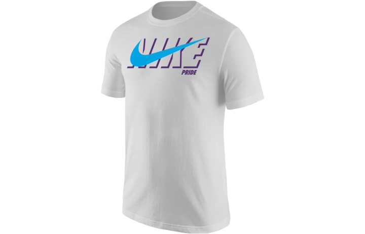 Nike Nike T Shirts Men's White Crew Neck Moderate Straight Fit