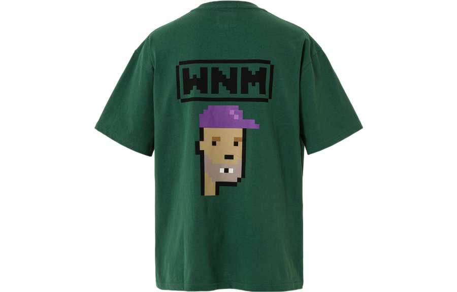 MADNESS X Wind And T Shirts Unisex Green Crew Neck Moderate Straight Fit