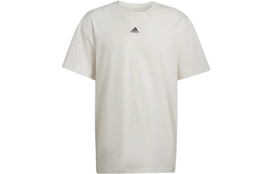 Adidas Adidas T Shirts Men's Beige Crew Neck Moderate Straight Fit