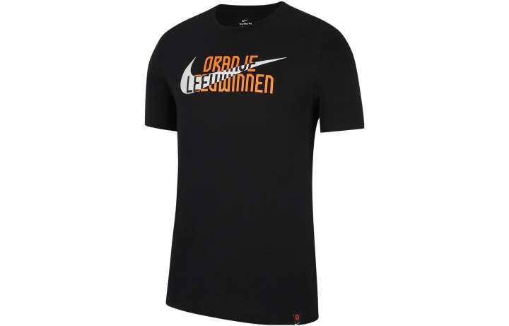 Nike Nike T Shirts Men's Black Crew Neck Moderate Straight Fit