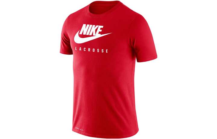 Nike Nike T Shirts Men's Red Crew Neck Moderate Straight Fit