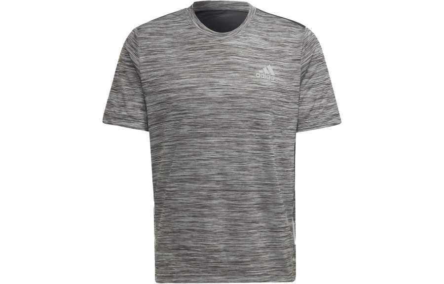 Adidas Adidas T Shirts Men's Light Gray Crew Neck Moderate Straight Fit