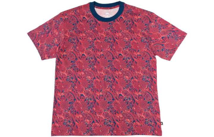 Nike Nike T Shirts Men's Red Crew Neck Moderate Straight Fit