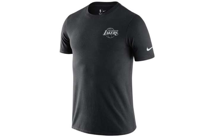 Nike Nike T Shirts Men's Black Crew Neck Moderate Straight Fit