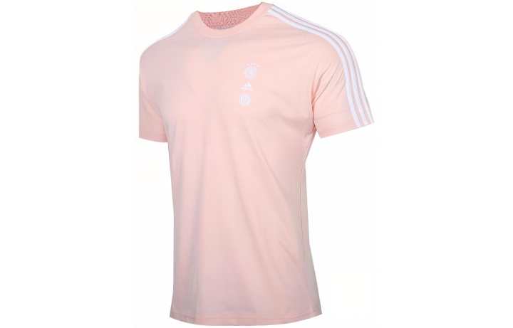 Adidas Adidas T Shirts Men's Pink Crew Neck Moderate Straight Fit
