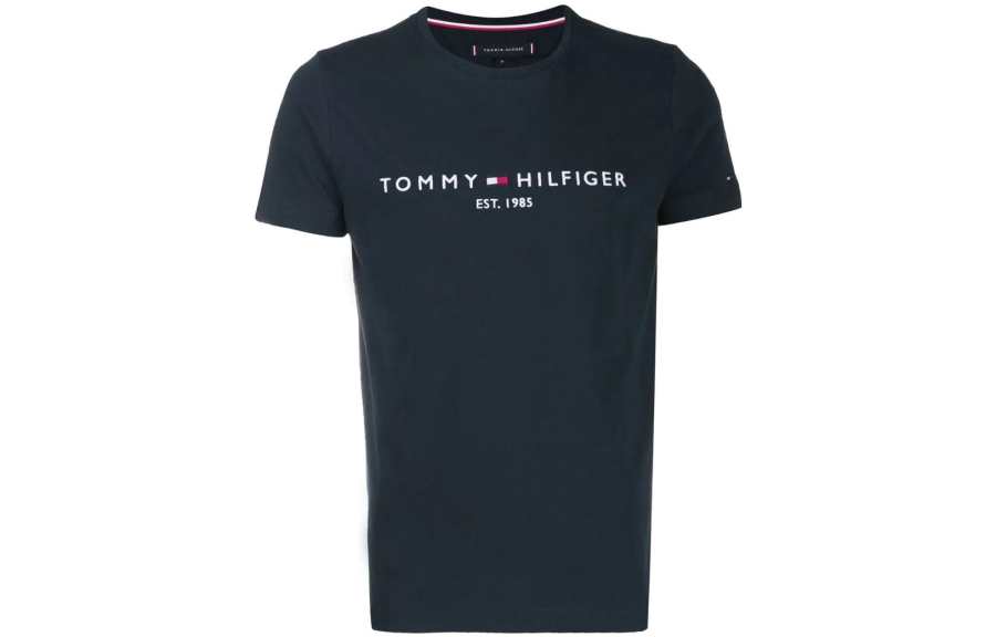 Tommy Hilfiger T Shirts Men's Blue Crew Neck Moderate Other