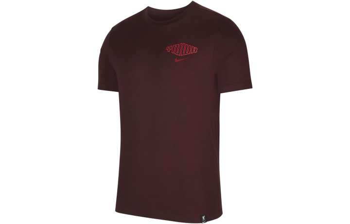 Nike Nike T Shirts Men's Dark Red Crew Neck Moderate