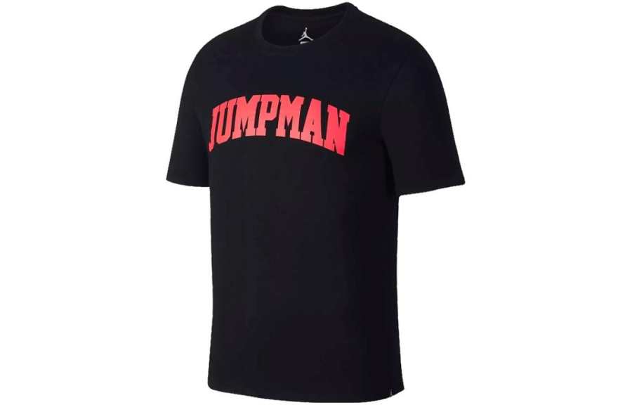 Jordan Jordan JSW Jumpman T Shirts Men's Black Crew Neck Moderate Straight Fit