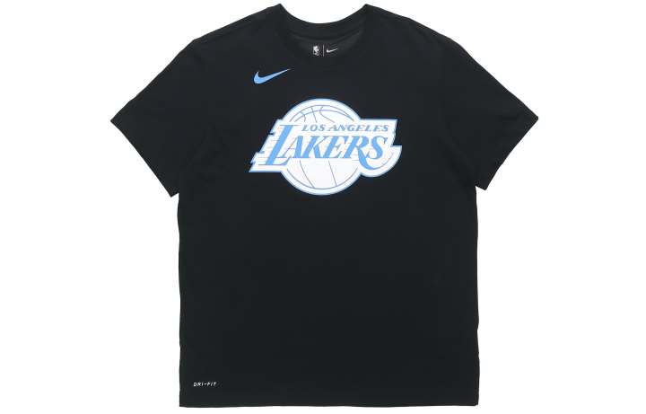 Nike Nike T Shirts Men's Black Crew Neck Moderate Straight Fit