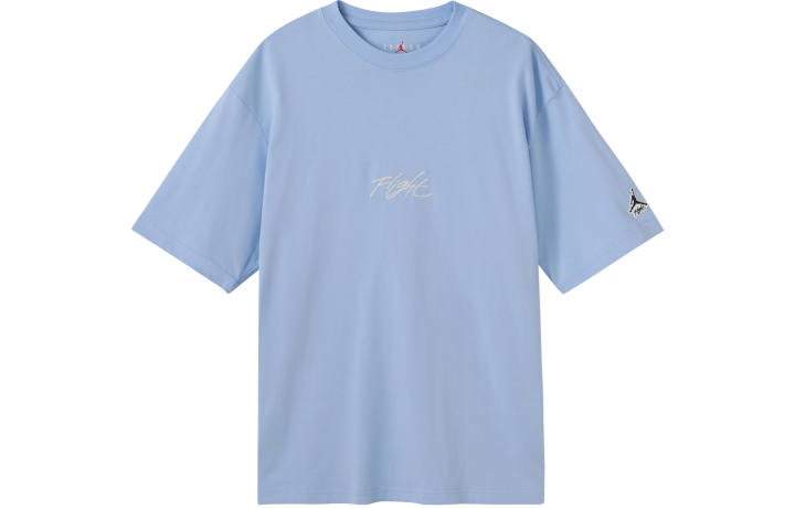 Jordan Jordan T Shirts Men's Blue Crew Neck Moderate Straight Fit