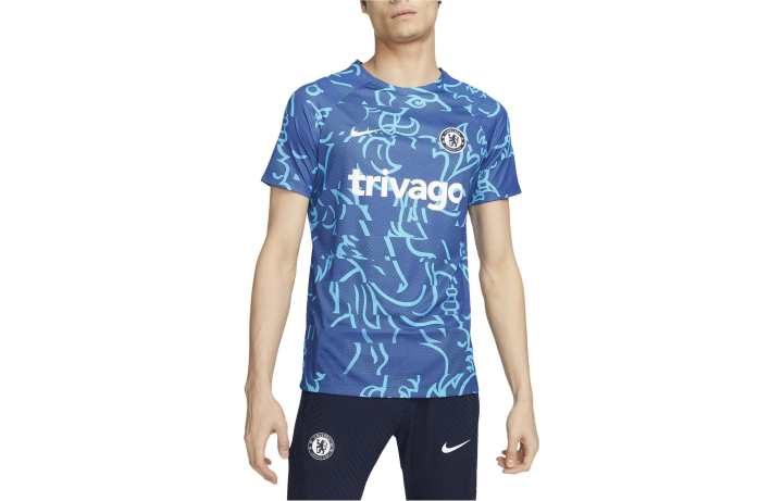 Nike Nike T Shirts Men's Blue Crew Neck Moderate Straight Fit