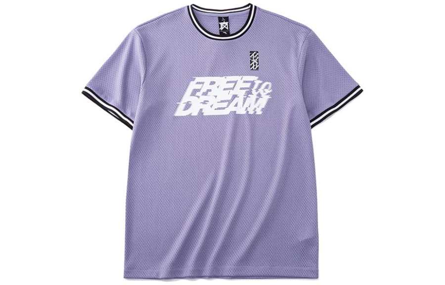 Anta Basketball Collection T Shirt Unisex Silver Purple