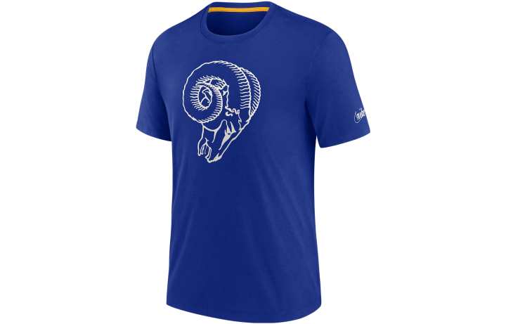 Nike Nike T Shirts Men's Blue Crew Neck Moderate Straight Fit