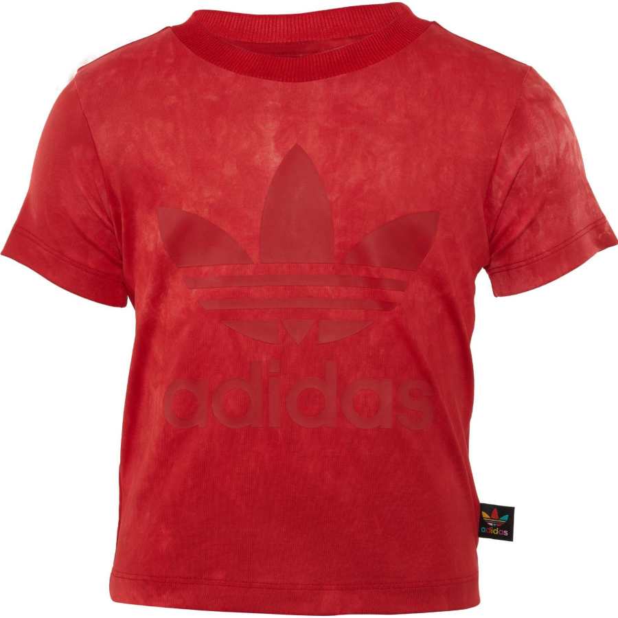 Adidas Adidas T Shirts Men's Red Crew Neck Moderate Straight Fit