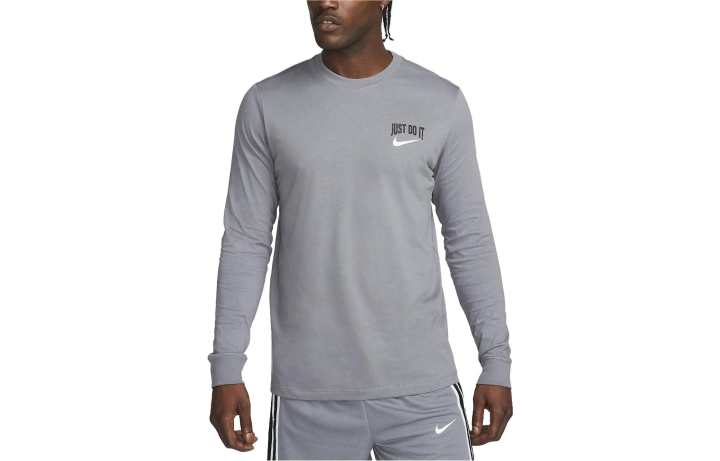 Nike Nike T Shirts Men's Gray Crew Neck Moderate