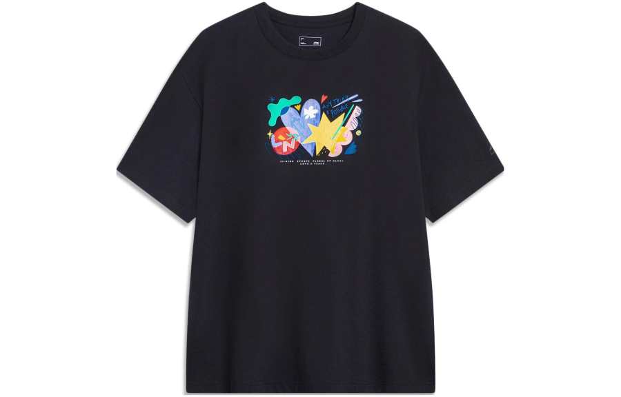Li-Ning Li Ning Sports Trendy Collection T Shirt Men's Black
