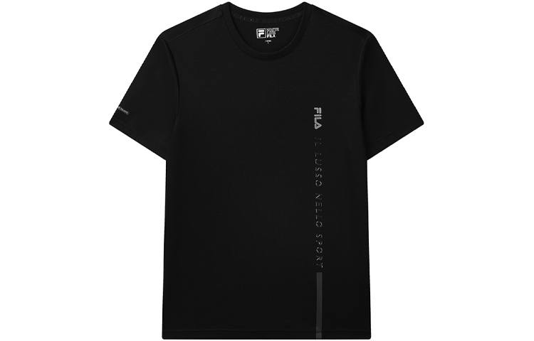 FILA T Shirts Men's Black Crew Neck Moderate Other