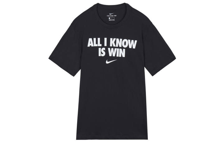 Nike Nike T Shirts Men's Black Crew Neck Moderate Straight Fit