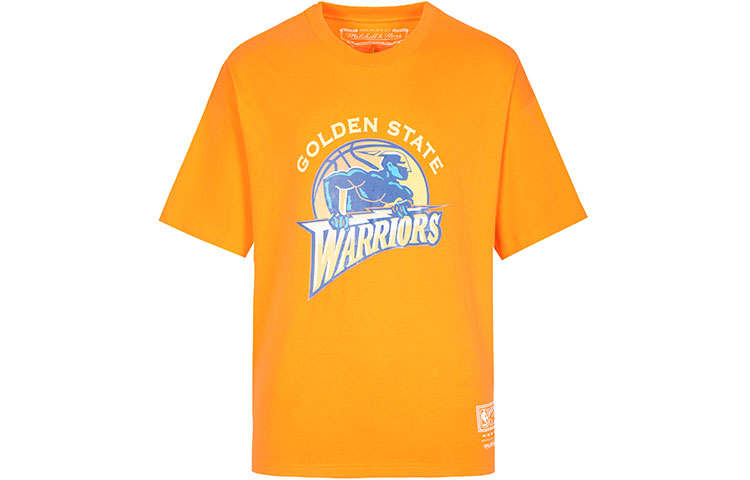 Mitchell Ness Mitchell Ness SS22 Drop Shoulder Sleeve T Shirt Unisex Orange