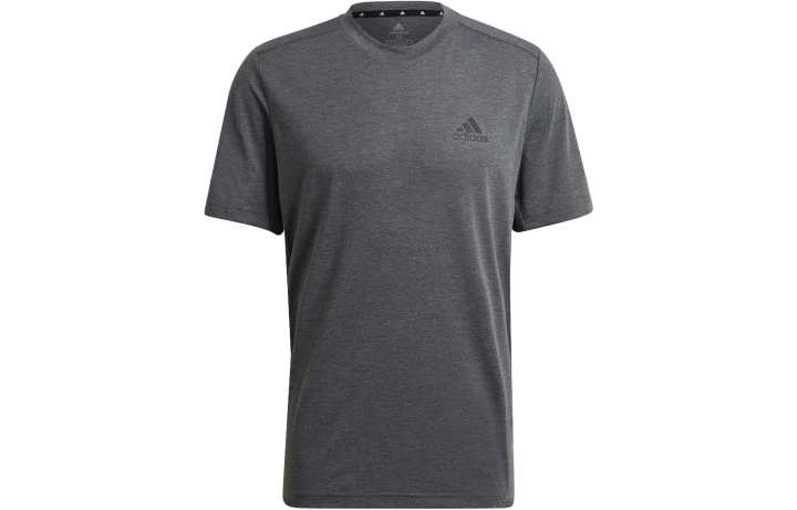 Adidas Adidas AEROREADY T Shirts Men's Dark Heather Gray Crew Neck Moderate