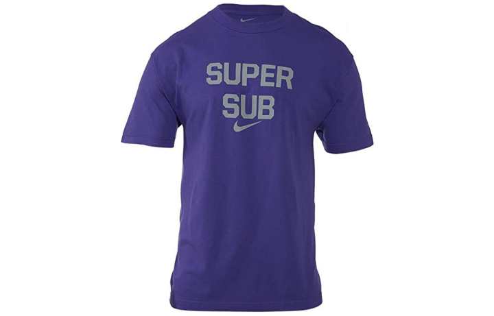 Nike Nike T Shirts Men's Purple Crew Neck Moderate Straight Fit