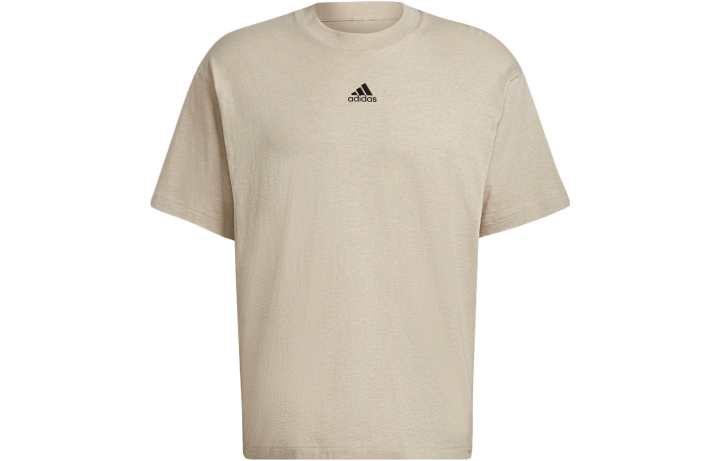 Adidas Adidas Drop Shoulder Sleeve T Shirt Unisex Khaki