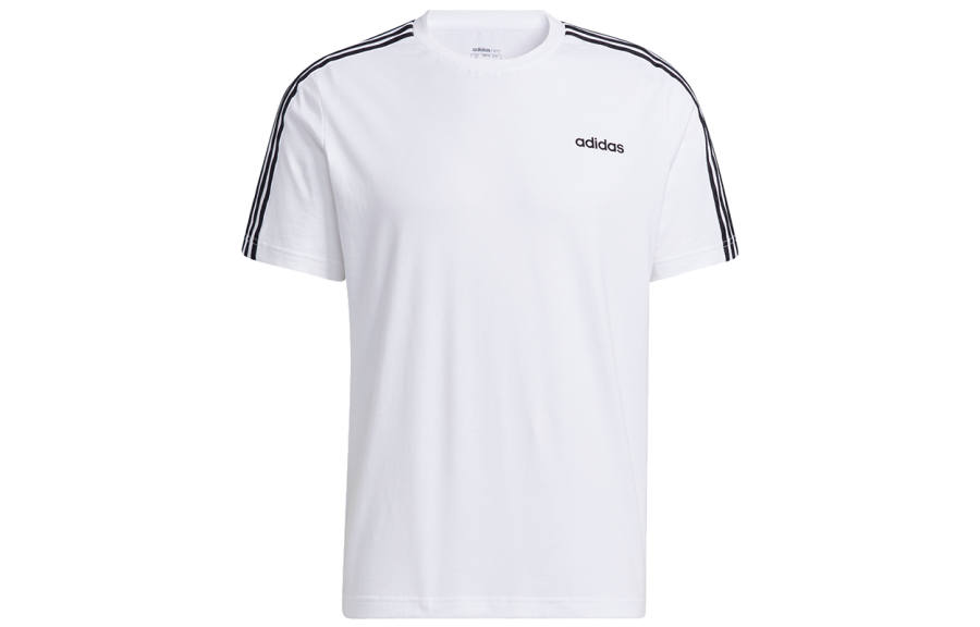 Adidas Neo T Shirts Men's White Crew Neck Moderate Straight Fit