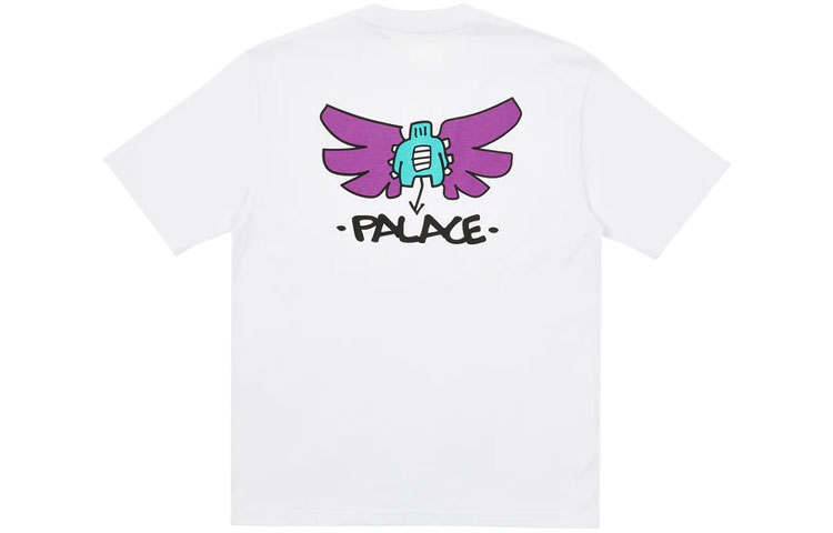 PALACE T Shirts Unisex White Crew Neck Moderate
