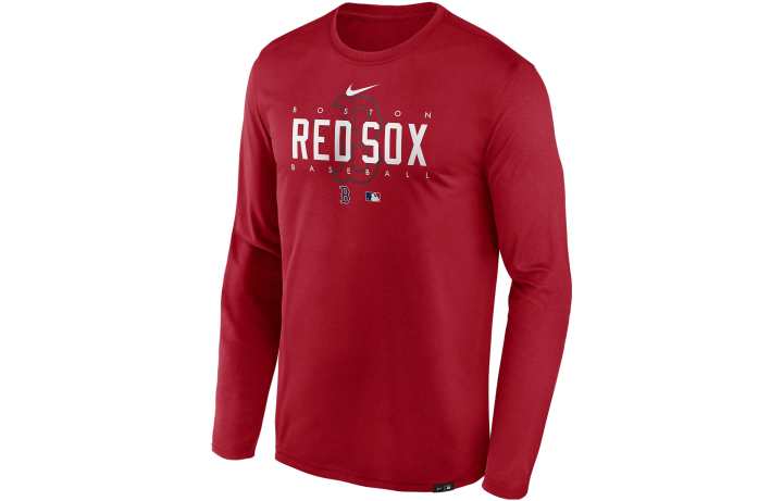 Nike Nike T Shirts Men's Red Crew Neck Thin Straight Fit