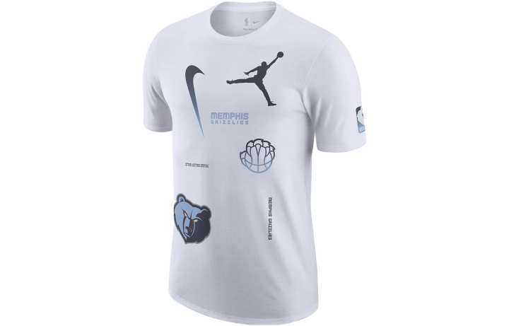 Nike Nike T Shirts Men's White Crew Neck Moderate Straight Fit