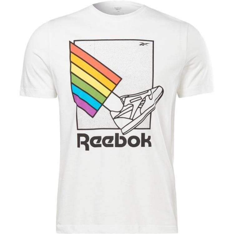 Reebok Set in Sleeve T Shirt Unisex White