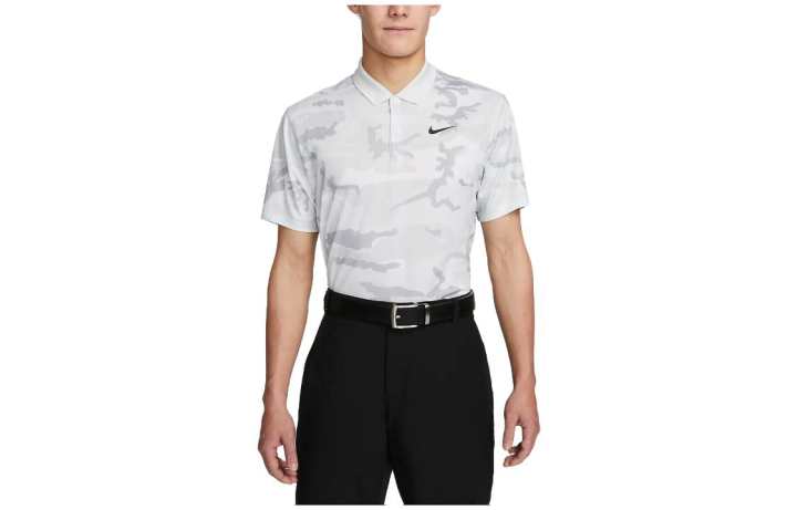 Nike Nike T Shirts Men's White Polo Collar Moderate Straight Fit