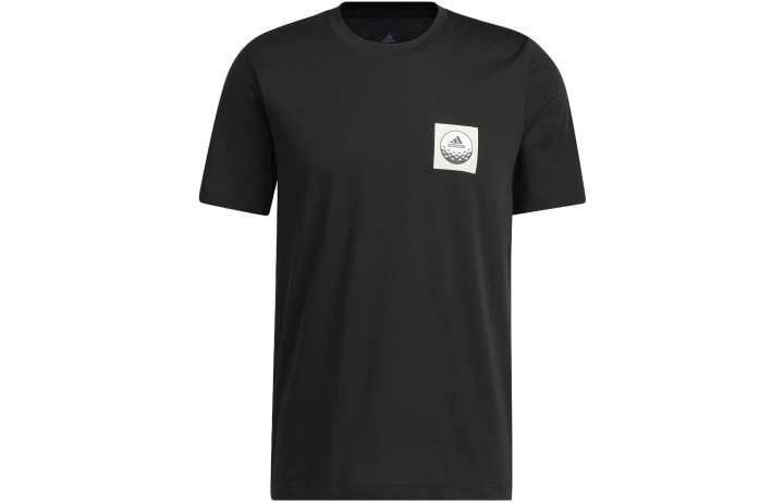 Adidas Adidas T Shirts Men's Black Crew Neck Moderate Straight Fit