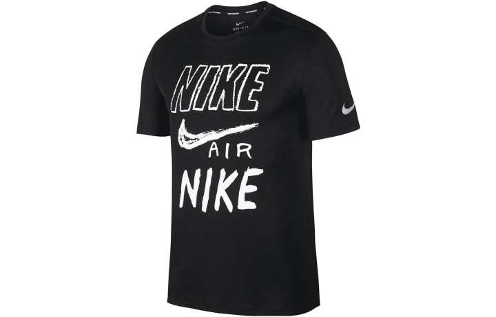 Nike Nike T Shirts Men's Black Crew Neck Thin Straight Fit