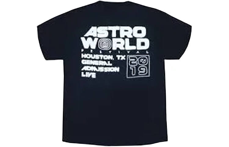 Travis Scott Travis Scott Astrofest 2019 Staff Embossed Tee