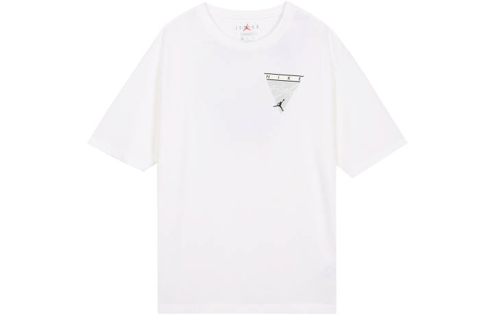 Jordan Jordan Flight Essentials T Shirts Men's White Crew Neck Moderate Straight Fit