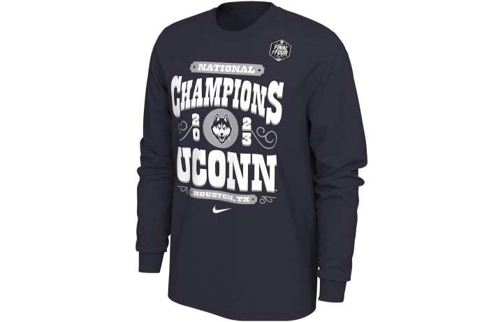 Nike Nike UConn Men's Nike College National Champs Long Sleeve T Shirt